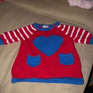Hanna Andersson sz 50 heart sweater. Great condtn